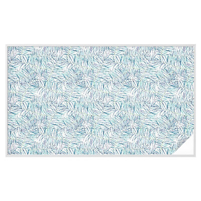 Pellicola per vetri effetto ghiaccio colorato Motivo botanico