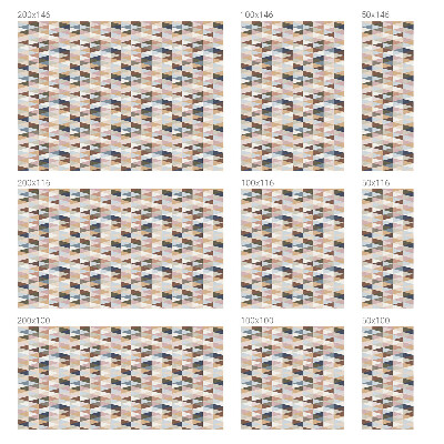 Pellicola per vetri effetto vetrata Simmetria pastello