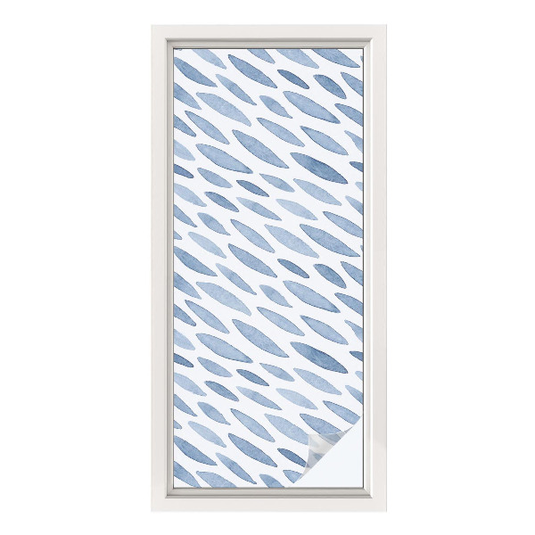 Pellicola decorativa per vetri Pennellate blu