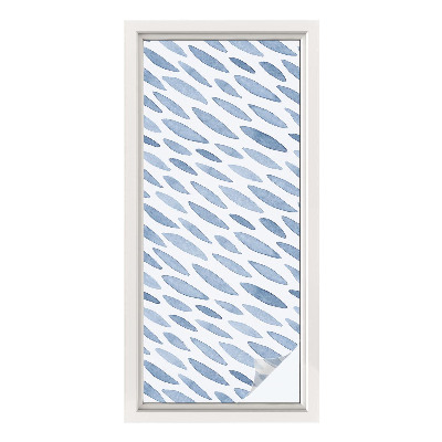 Pellicola decorativa per vetri Pennellate blu