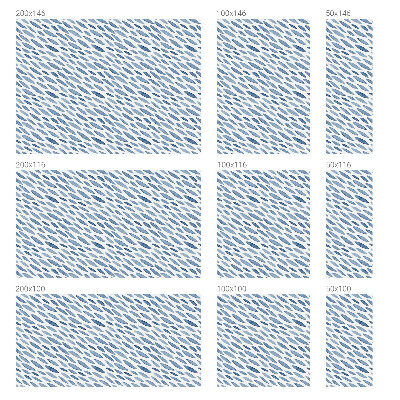 Pellicola decorativa per vetri Pennellate blu