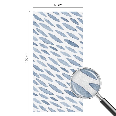 Pellicola decorativa per vetri Pennellate blu