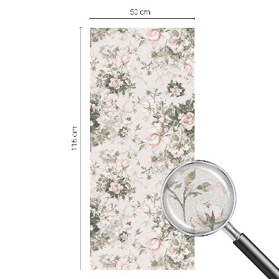 Pellicola per vetri effetto ghiaccio colorato Bellezza floreale