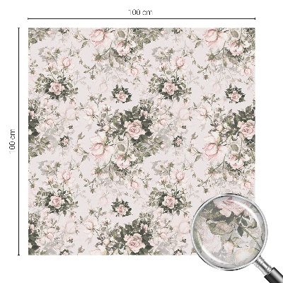 Pellicola per vetri effetto ghiaccio colorato Bellezza floreale