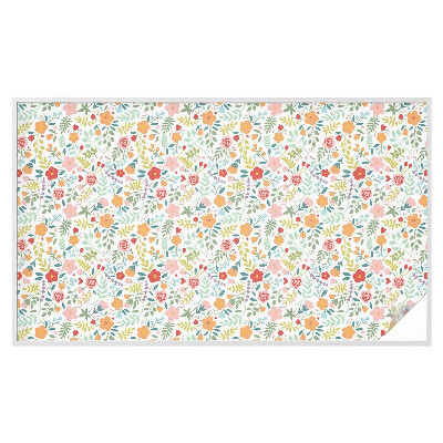 Pellicola adesiva effetto vetrata colorata Motivo floreale