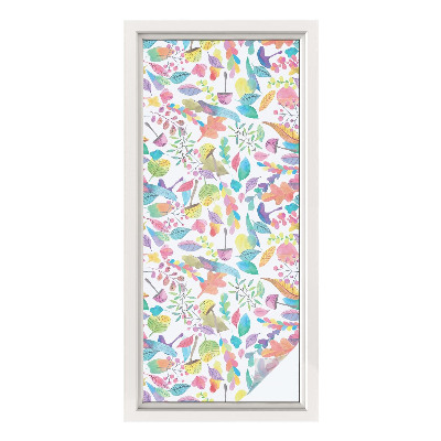 Pellicola decorativa per vetri Composizione colorata