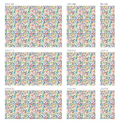 Pellicola decorativa per vetri Composizione colorata