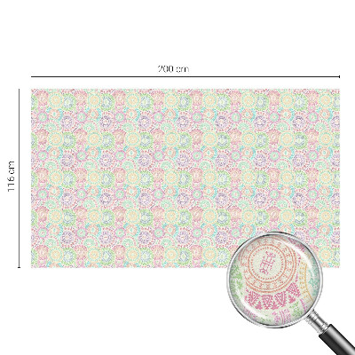 Pellicola per vetri effetto ghiaccio colorato Mandala colorati