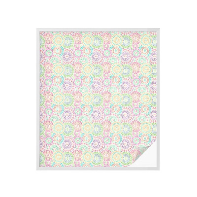 Pellicola per vetri effetto ghiaccio colorato Mandala colorati