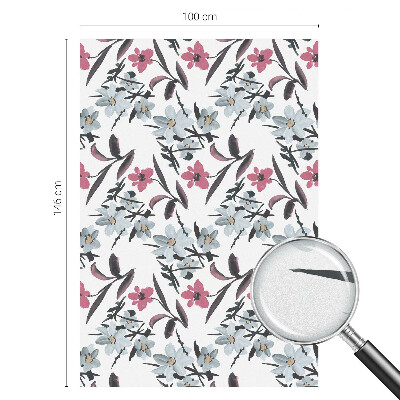 Pellicola adesiva effetto vetrata colorata Motivo floreale