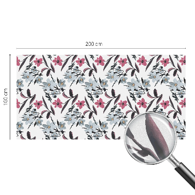 Pellicola adesiva effetto vetrata colorata Motivo floreale