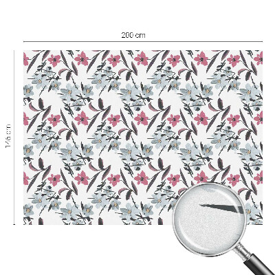 Pellicola adesiva effetto vetrata colorata Motivo floreale