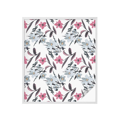 Pellicola adesiva effetto vetrata colorata Motivo floreale