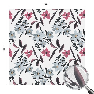 Pellicola adesiva effetto vetrata colorata Motivo floreale