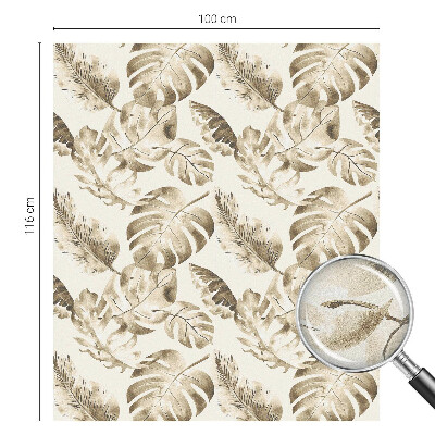 Pellicola per vetri effetto vetrata piante tropicali