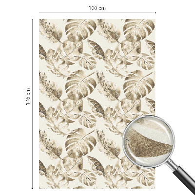 Pellicola per vetri effetto vetrata piante tropicali