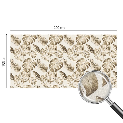 Pellicola per vetri effetto vetrata piante tropicali