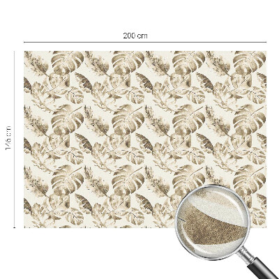 Pellicola per vetri effetto vetrata piante tropicali