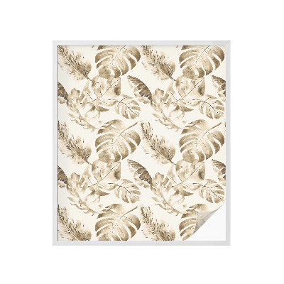 Pellicola per vetri effetto vetrata piante tropicali