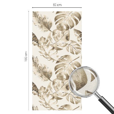 Pellicola per vetri effetto vetrata piante tropicali