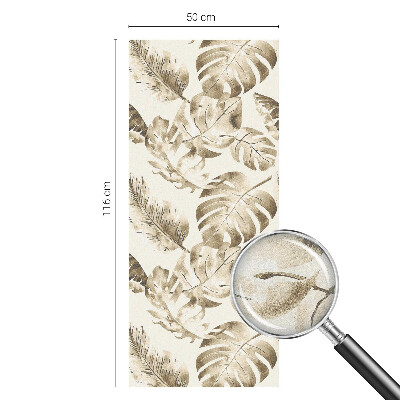 Pellicola per vetri effetto vetrata piante tropicali