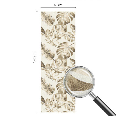 Pellicola per vetri effetto vetrata piante tropicali