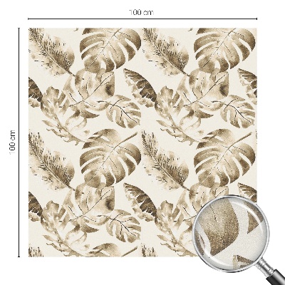 Pellicola per vetri effetto vetrata piante tropicali