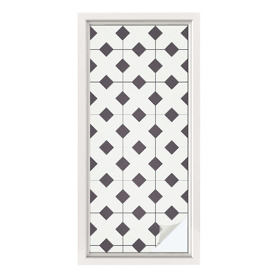 Pellicola decorativa per vetri Diamanti bianchi e neri