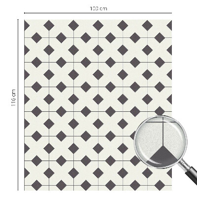 Pellicola decorativa per vetri Diamanti bianchi e neri