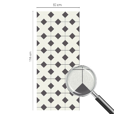 Pellicola decorativa per vetri Diamanti bianchi e neri