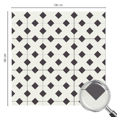 Pellicola decorativa per vetri Diamanti bianchi e neri