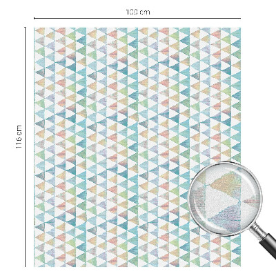 Pellicola per vetri effetto ghiaccio colorato Triangoli geometrici