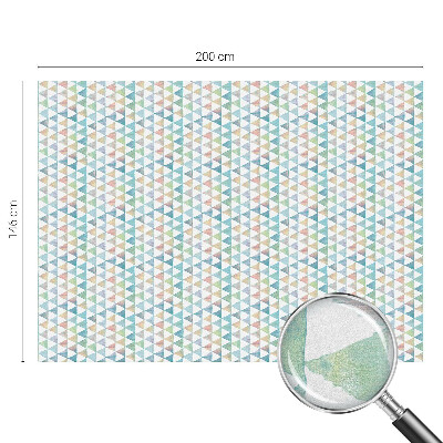 Pellicola per vetri effetto ghiaccio colorato Triangoli geometrici