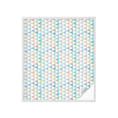 Pellicola per vetri effetto ghiaccio colorato Triangoli geometrici