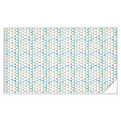 Pellicola per vetri effetto ghiaccio colorato Triangoli geometrici