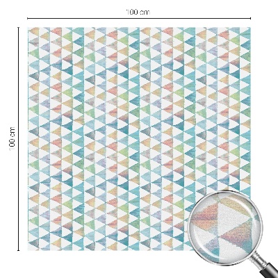 Pellicola per vetri effetto ghiaccio colorato Triangoli geometrici