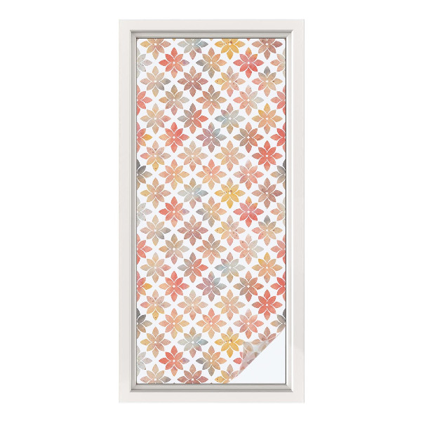 Pellicola per vetri effetto ghiaccio colorato Bellezza floreale