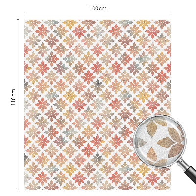 Pellicola per vetri effetto ghiaccio colorato Bellezza floreale