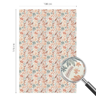 Pellicola adesiva effetto vetrata colorata composizione floreale