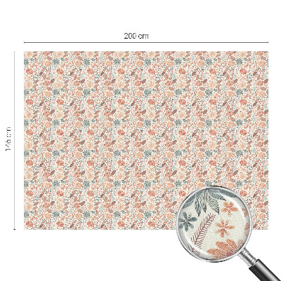 Pellicola adesiva effetto vetrata colorata composizione floreale