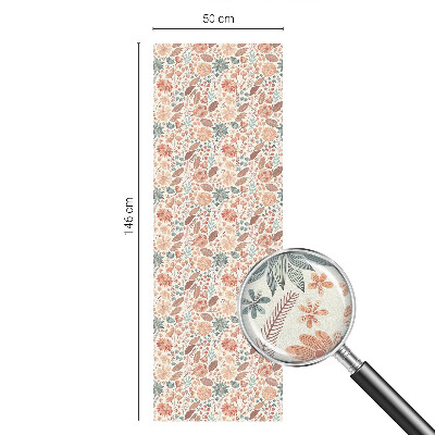 Pellicola adesiva effetto vetrata colorata composizione floreale