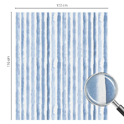 Pellicola per vetri effetto vetrata Strisce blu