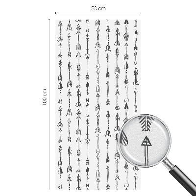 Pellicola per vetri effetto ghiaccio colorato Frecce geometriche