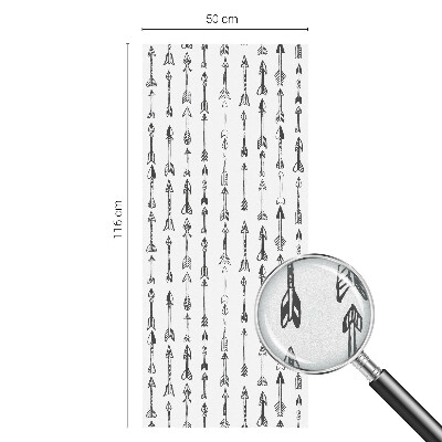 Pellicola per vetri effetto ghiaccio colorato Frecce geometriche