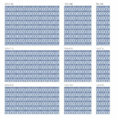 Pellicola per vetri effetto vetrata Mosaico blu