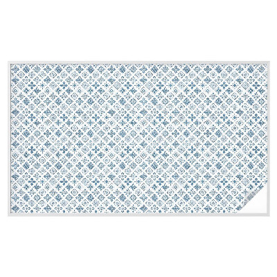 Pellicola per vetri effetto ghiaccio colorato Ornamento floreale