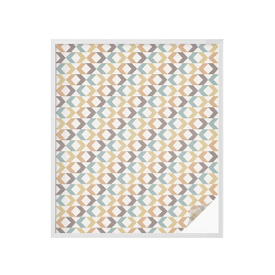 Pellicola adesiva effetto vetrata colorata Rombi geometrici