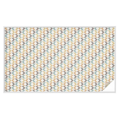 Pellicola adesiva effetto vetrata colorata Rombi geometrici