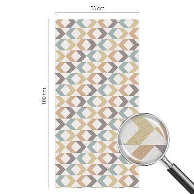 Pellicola adesiva effetto vetrata colorata Rombi geometrici