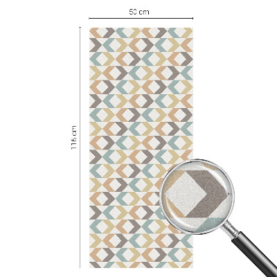 Pellicola adesiva effetto vetrata colorata Rombi geometrici